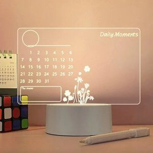 NEW LED Note Board Night Light with Dry Erase Marker